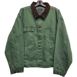 VALOR COLLECTIVE Jacket Mens Large Green Utility Barn Chore Button Up Outdoor